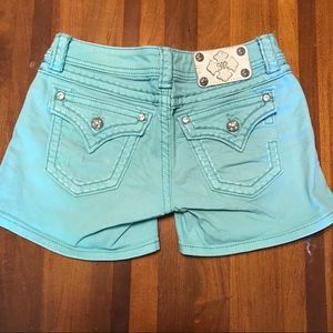 ‼️PRICE FIRM‼️ Blue Miss Me Shorts